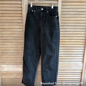 Madewell Black Perfect Vintage jeans